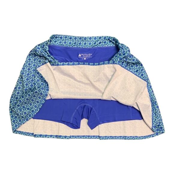 Bermuda Sands Golf Skort Pleated Pull on style Geo Print sz XL Excellent - Picture 3 of 5